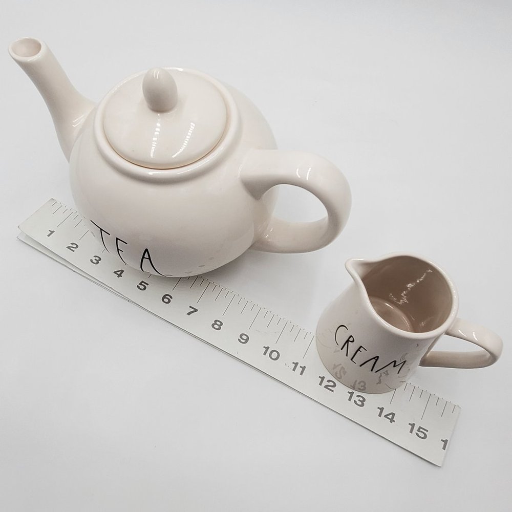 Rae Dunn TEA Pot & CREAM Pitcher - NWOT - Picture 14 of 16